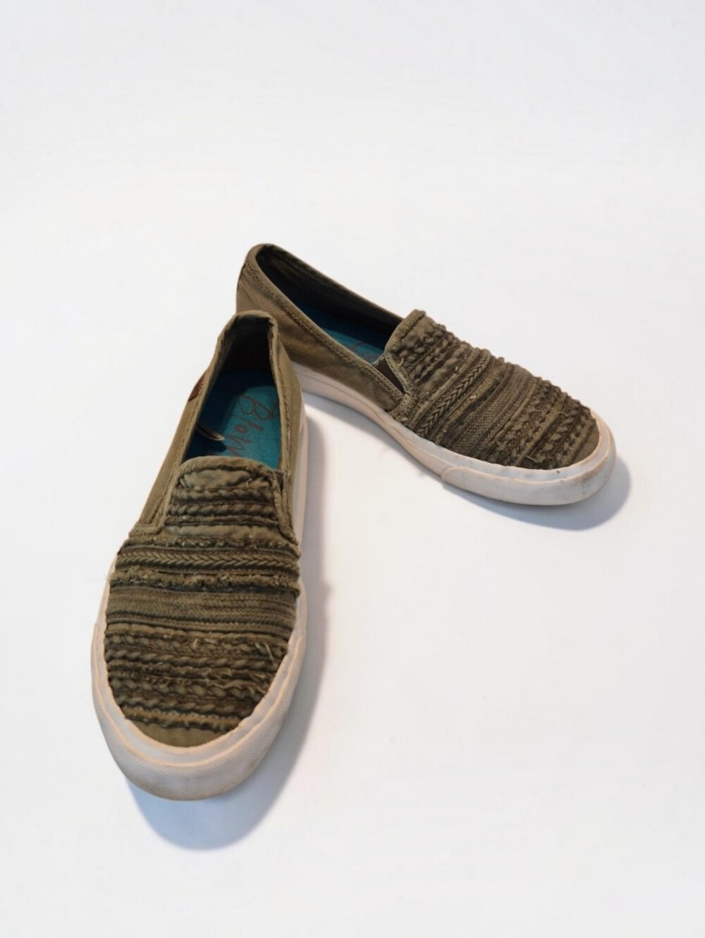 Blowfish Slip-On Marlaina Casual Sneakers in Olive Green